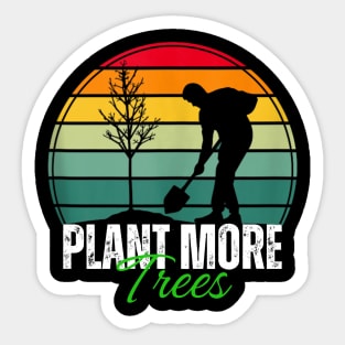 Arbor day Plant more trees retro Sticker